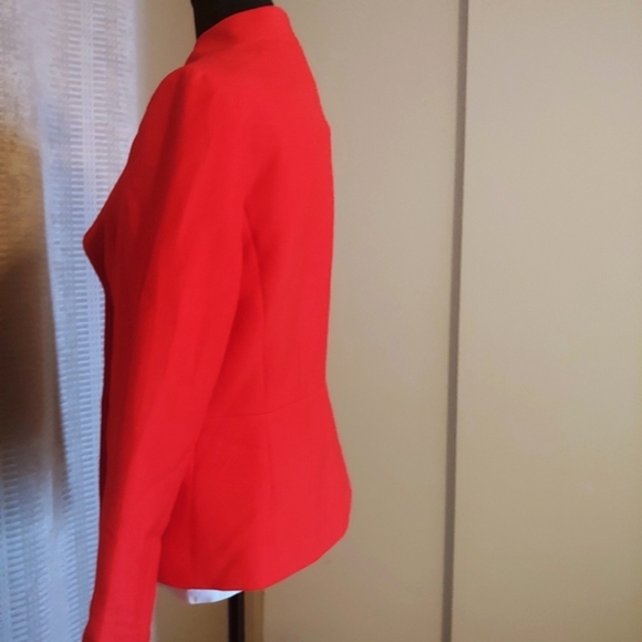 TALBOTS fire red🔥 open front blazer jacket! - Picture 9 of 15